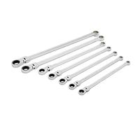 CRAFTSMAN V-SERIES - Juego de llaves de trinquete de cabeza flexible, SAE, 7 piezas (CMMT87400V)