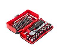 CRAFTSMAN V-SERIES - Juego de llaves de vaso poco profundas, MM, unidad de 1/4 pulgadas, 38 piezas (CMMT45751V)