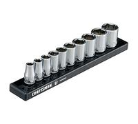 Craftsman V-SERIES Juego de llaves de vaso SAE poco profundas de 1/4 pulgadas, Herramientas, 10 piezas (CMMT17300V)