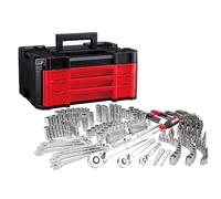 CRAFTSMAN VERSASTACK CMMT45309 - Juego de herramientas mecánicas, unidad de 1/4 y 3/8 pulgadas, caja de herramientas duradera de 3 cajones incluida, 262 piezas