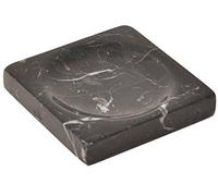 CraftsOfEgypt Jabonera de mármol negro, soporte para platos de mármol pulido y brillante, accesorio de baño bellamente elaborado