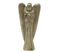 CRAFTSTRIBE Talladas mano Ángel Reiki psíquica de piedras preciosas guardián espiritual de piedra pirita