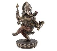 Craftvatika Danse Ganesh - Estatua de bronce fundido en frío