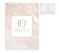 Craftwalla Libro personalizado con texto en inglés "10 Reasons Why I Want to Marry You", tamaño A6, recuerdo para novia o novio