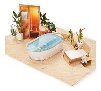 CraftWerk Tarjeta 3D desplegable Wellness - Tarjeta plegable para masaje o sauna - Embalaje creativo para cumpleaños o Navidad para mujeres y hombres