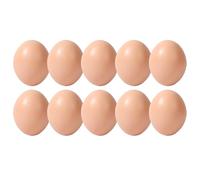 Crafty Hatch - 10-Piece Simulation Egg Models, Realistic Matte Finish, High-Density Painting , Shatterproof Easter Basket Fillers, DIY Creative Gear, Plain White Artistic Eggs Holiday Crafting