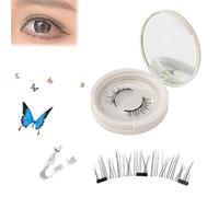 Crafty Magnetic Eyelashes, Magnetic Eyelashes, Glowze Magnetic Eyelashes, Viral Magnetic Lashes,No Glue Needed Magnetic Eyelashes Kit, Easy To Wear And Remove Reusable (EM04)