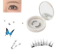 Crafty Magnetic Eyelashes, Magnetic Eyelashes, Glowze Magnetic Eyelashes, Viral Magnetic Lashes,No Glue Needed Magnetic Eyelashes Kit, Easy To Wear And Remove Reusable (EM01)