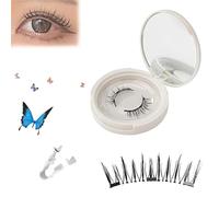 Crafty Magnetic Eyelashes, Magnetic Eyelashes, Glowze Magnetic Eyelashes, Viral Magnetic Lashes,No Glue Needed Magnetic Eyelashes Kit, Easy To Wear And Remove Reusable (EM08)