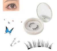 Crafty Magnetic Eyelashes, Magnetic Eyelashes, Glowze Magnetic Eyelashes, Viral Magnetic Lashes,No Glue Needed Magnetic Eyelashes Kit, Easy To Wear And Remove Reusable (EM06)