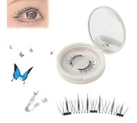 Crafty Magnetic Eyelashes, Magnetic Eyelashes, Glowze Magnetic Eyelashes, Viral Magnetic Lashes,No Glue Needed Magnetic Eyelashes Kit, Easy To Wear And Remove Reusable (EM10)