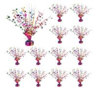 CRAFTYMELODY 12 unidades de lámina metálica en aerosol para decoración de mesa, centro de mesa, multicolor, decoración de mesa, arco iris, multicolor