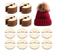 CRAFTYMELODY 120 piezas de botones de pompón para sombreros 1 agujero de madera botones de pompón planos redondos en forma de corazón sujetadores huecos extraíbles