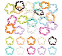 CRAFTYMELODY 20 anillos de puerta de resorte de 20 colores pintados en aerosol, anillos de puerta de resorte de metal, argolla de presión, abrazadera de hebilla de gatillo, mosquetones de metal para