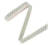 CRAFTYMELODY - Cinta de jacquard tejida (12 yardas 7/8 cm), diseño de hojas de poliéster para ocio creativo