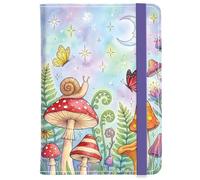 CRAFTYMELODY Funda para pasaporte de piel sintética de 5,9 x 4,3 pulgadas, con compartimento para tarjetas de crédito y compartimento para tarjetas de embarque, soporte para pasaporte bloqueable