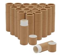 CRAFTYMELODY Paperboar - Lote de 20 tubos de bálsamo labial vacío, tubo de pintalabios, soporte para tubos Push Up