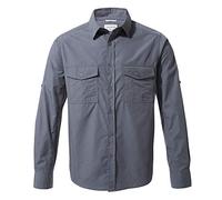 Craghoppers Craghopper Men's Kiwi Long Sleeved Shirt, Camiseta para Senderismo Hombre, Ombre Blue, 95