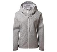 Craghoppers Chaqueta Toscana Chaquetas Impermeable Shell Mujer, Mujer, Chaquetas Impermeable Shell, CWW1148 T2R12L, DoveGrey Prt, 40