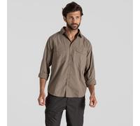 Craghoppers Craghopper Men's Kiwi Long Sleeved Shirt, Camiseta para Senderismo Hombre, Pebble,