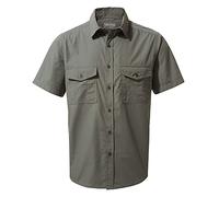 Craghoppers Kiwi Short Sleeve Shirt, Camiseta para Senderismo Hombre, Dark Grey, 96