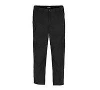 Craghoppers Pantalones convertibles Expert Kiwi para hombre, negro 34W