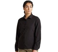 Craghoppers Expert Womens Kiwi Long Sleeved Shirt Camisa Abotonada, Black, 8 Mujer