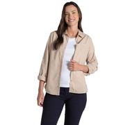 Craghoppers Kiwi LS Shirt, Camisa Mujer, Desert Sand, 08L