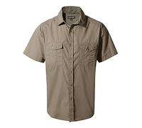 Craghoppers Kiwi Short Sleeve Shirt, Camiseta para Senderismo Hombre, Pebble, 96
