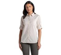 Craghoppers LS Shirt Kiwi III-Camisa de Senderismo de Manga Larga para Mujer, Piedra, 36