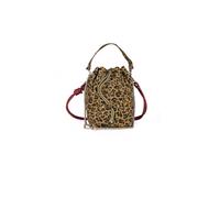 CRAIE STUDIO Bolso Tipo Cubo De Piel Con Estampado Animal Print, BECO. Talla talla única. Color estampado de leopardo