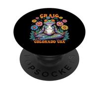Craig Colorado USA Psychedelic Frog Chill Zen Design PopSockets PopGrip Adhesivo