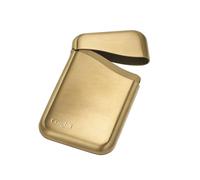 Craighill Summit - Tarjetero de bolsillo frontal para hombres y mujeres, delgado y elegante, se adapta a dinero en efectivo, tarjetas de crédito y visita, construcción de metal sólido, Latón, Sólido