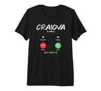 Craiova Llama a City Trip Rumania Emigración Camiseta Premium