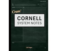 Cram! Cornell System Notes: Cornell Notes Notebook for Students and Teachers with Simple Cover. 130 Pages College Ruled.