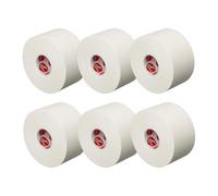 Cramer Team Color Athletic Tape, Easy Tear Tape for Ankle, Wrist, & Injury Taping, Protect & Prevent Injuries, Promote Healing, 1.5" X 10 Yard Roll, Colored AT Tape, White, Pack of 6