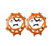 Crampón de tracción para Nieve: Tacos Antideslizantes de 8 Puntas Resistentes para Botas y Zapatillas de Deporte, de Agarre Duradero para Pasos más Seguros sobre Hielo y Nieve compactada | IDE