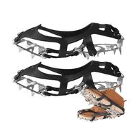 Crampones antideslizantes de acero inoxidable para zapatos, tacos de hielo, para senderismo, invierno, escalada, pesca, deportes, jardín, parque, patio, mochilero