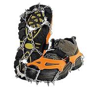 Crampones antideslizantes para escalada y nieve, tacos de agarre de cadena, cubiertas de botas para exteriores, garra de hielo de 18/19, fácil de usar, acero inoxidable, pinzas de hielo