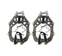 Crampones Crampones 22 Dientes Picos de Nieve al Aire Libre Invierno Senderismo Escalada Tacos Cadena Garras empuñaduras Botas Cubierta Hielo Pinza Pico Invierno(S)