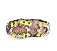 Crampones De Acero,Crampones 13 dientes Picadora de hielo Spike para niños Zapatos de niños antideslizante antideslizante antideslizante antideslizante Crampones infantiles Pendientes Grips Escalada z