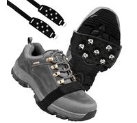 Crampones de Acero Inoxidable para Apto para Todo Tipo de Zapatos,Excursiones Pesca Escalada Trotar Montañismo Caminata sobre Nieve y Hielo