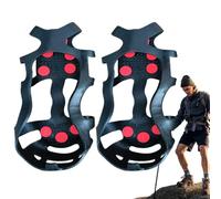 Crampones De Hielo - Asas Antideslizantes, Dispositivos De Tracción De Invierno, Crampones De Hielo Robustos | Clampones De Hielo Ligeros, Pinzas De Hielo Ajustables, Punta De Zapato De Silicona,