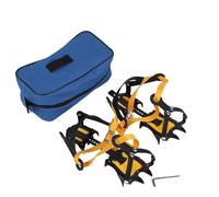Crampones de Hielo, Garras de 1 Dientes Ajustables para Escalada en Hielo, Crampones de Acero Resistentes para Montañismo y Deportes Extremos