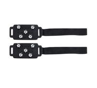 Crampones de hielo para botas - Crampones antideslizantes ajustables - Puntas de acero inoxidable para calzados de seguridad | para pesca, senderismo, caminata, montañismo al aire