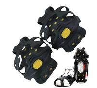Crampones de hielo para zapatos - Garras antideslizantes para nieve para zapatos, puntas para botas de tachuelas, para mujeres, senderismo, pesca, invierno, escalada alpinismo carreras al aire libre