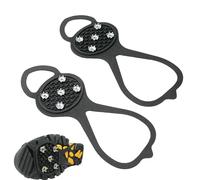 Crampones de hielo para zapatos y botas, antideslizantes de nieve con tracción - Garras de hielo para botas, para senderismo, , caminar, escalar, correr y correr