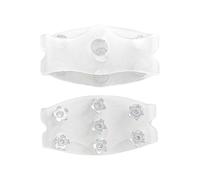 Crampones De Hielo - Tacos Translúcidos De Tracción De 7 Dientes | Cubiertas De Zapatos Flexibles Para Picos De Nieve | Para Senderismo, Caminar, Escalar, Pescar, Jardinería, Desplazamientos D