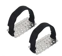 Crampones de montañismo de 26 dientes para hielo, tacos de tracción antideslizantes de acero inoxidable, cubiertas ajustables para raquetas de nieve para invierno, caminar, senderismo, escalada