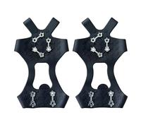 Crampones de Nieve, 10 Puntas de tracción Antideslizantes, Tachuelas de tracción sobre la Nieve para el Trabajo al Aire, los desplazamientos de Invierno, el Senderismo, la Caminata, la Escalada